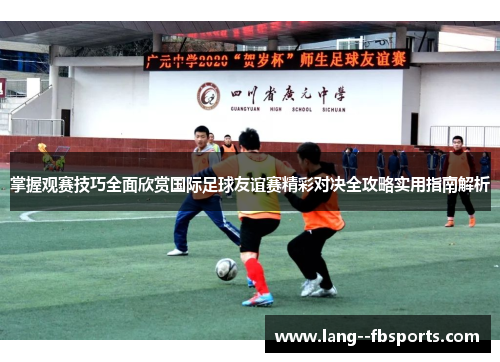 掌握观赛技巧全面欣赏国际足球友谊赛精彩对决全攻略实用指南解析